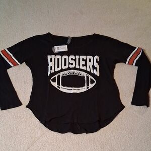 Recycled Karma Black Indiana Hoosiers Long Sleeve Tee